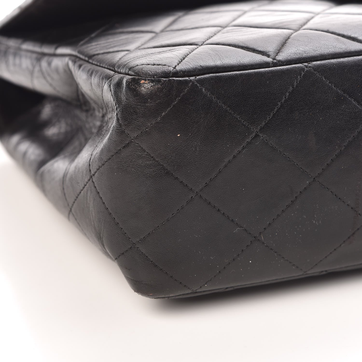 Chanel Lambskin Quilted Jumbo Single Flap Black 14 of 18