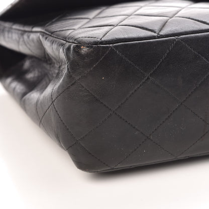 Chanel Lambskin Quilted Jumbo Single Flap Black 14 of 18
