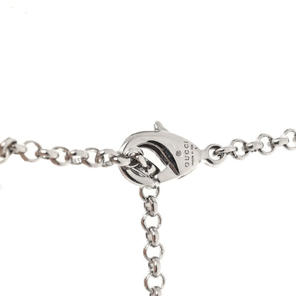 Gucci Silver Interlocking G Strawberry Pendant Necklace 4 of 5
