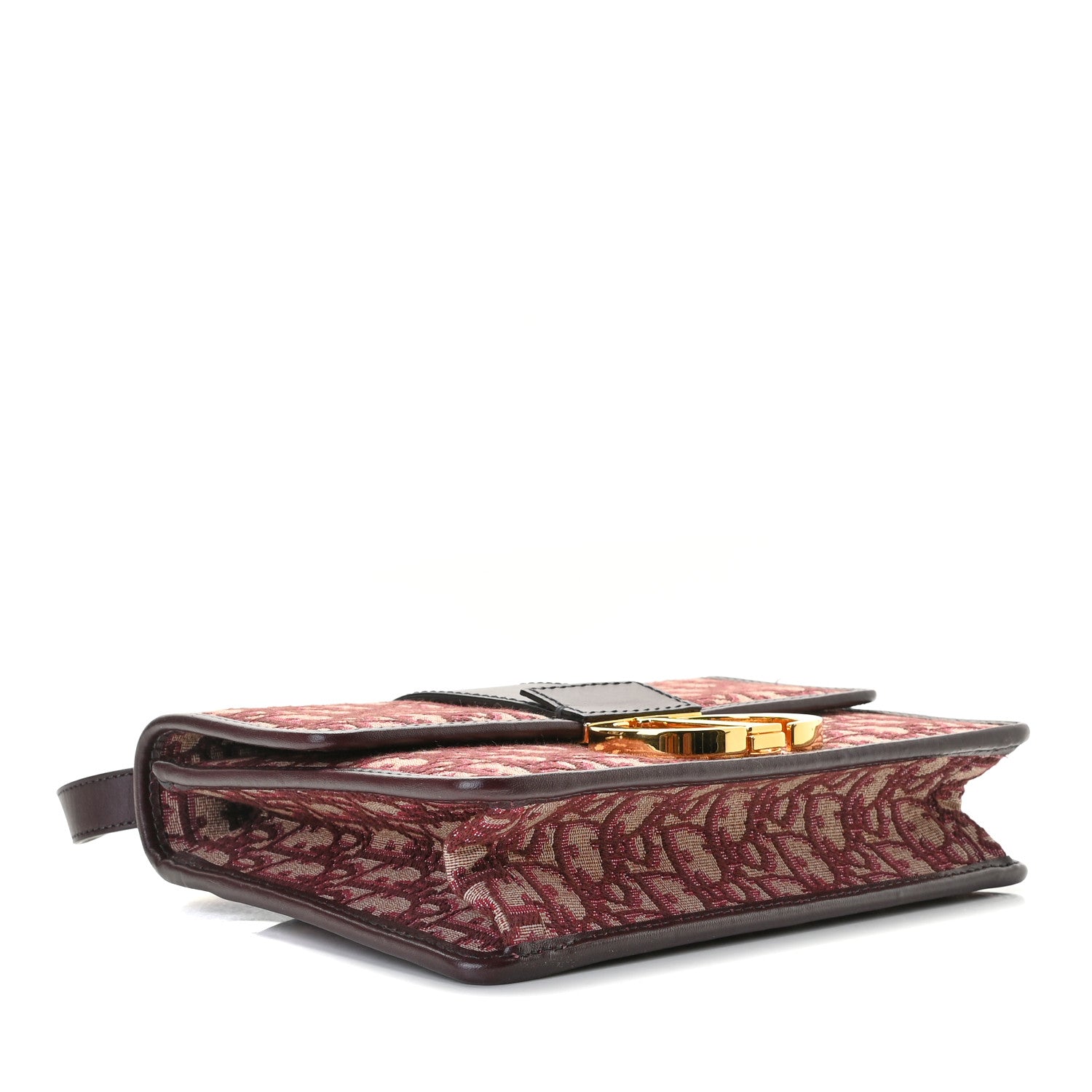 Christian Dior Oblique 30 Montaigne Flap Bag Burgundy 3 of 7