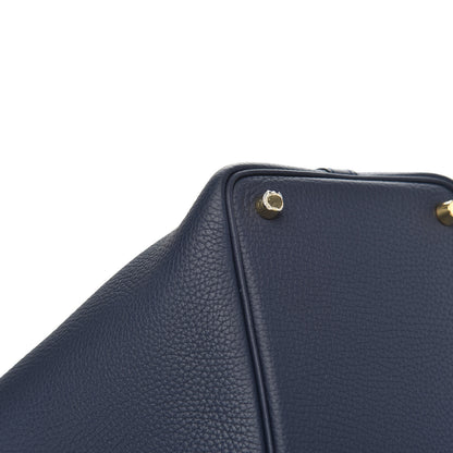 Hermes Taurillon Clemence Picotin Lock 18 PM Bleu Nuit 8 of 10