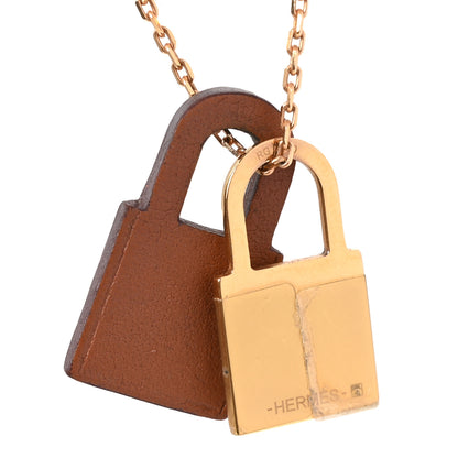 Hermes Swift Small O'Kelly Pendant Necklace Gold 5 of 7
