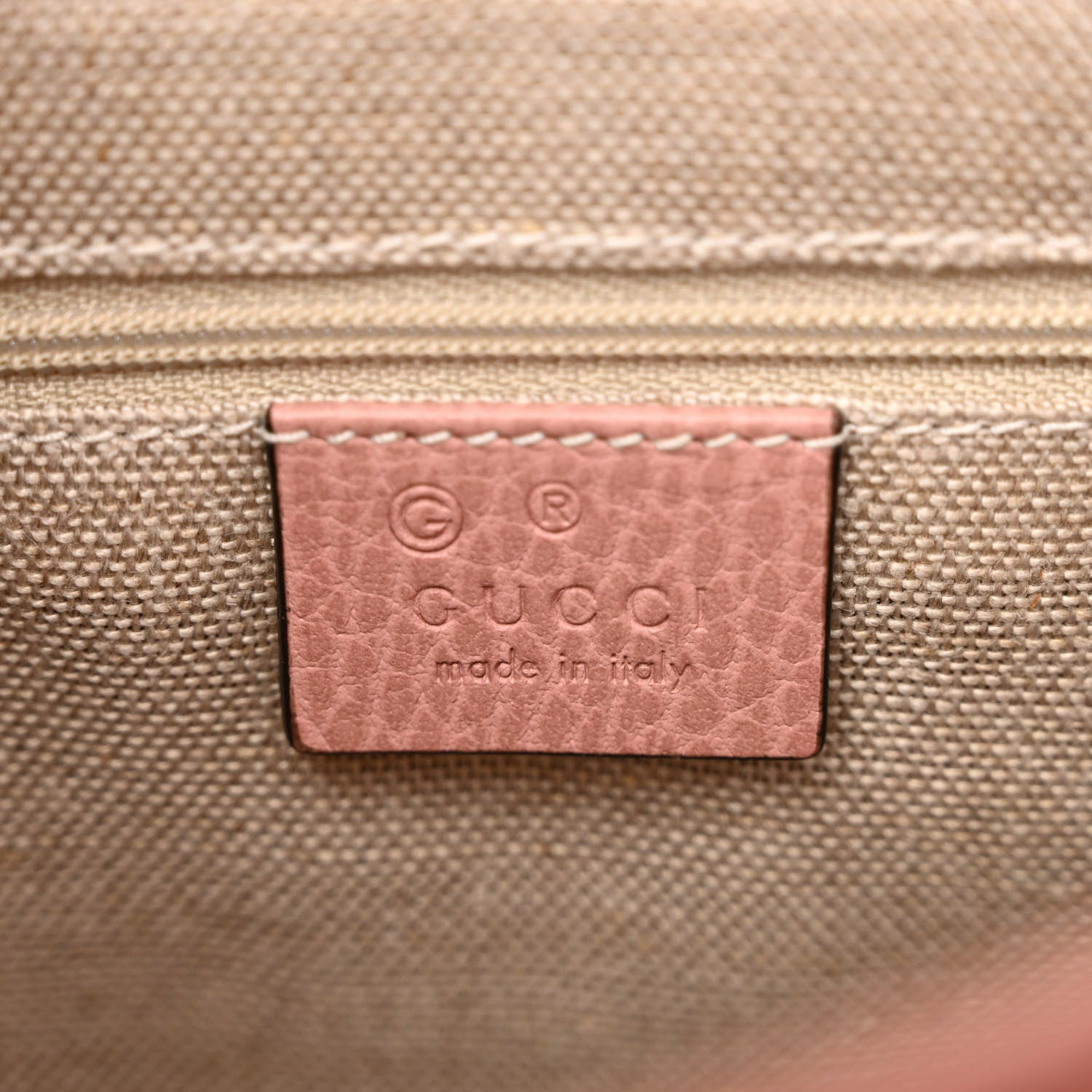 Gucci Dollar Calfskin Interlocking G Top Handle Shoulder Bag Soft Pink 6 of 13