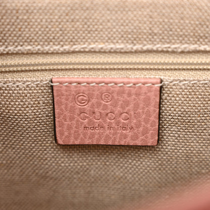 Gucci Dollar Calfskin Interlocking G Top Handle Shoulder Bag Soft Pink 6 of 13