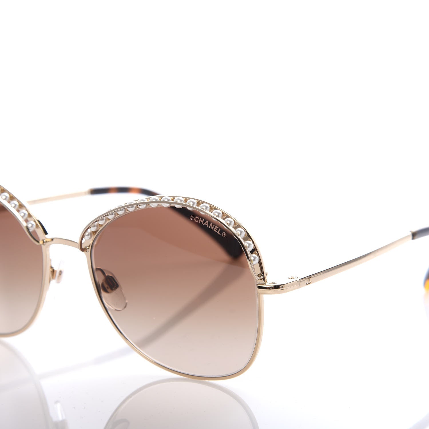 Chanel Pearl Sunglasses 4246-H Tortoise 7 of 8