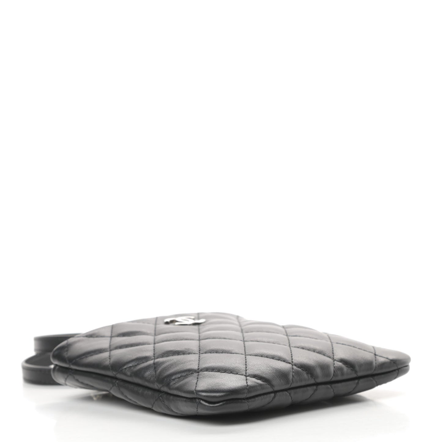 Lambskin Quilted Crossbody Bag Black