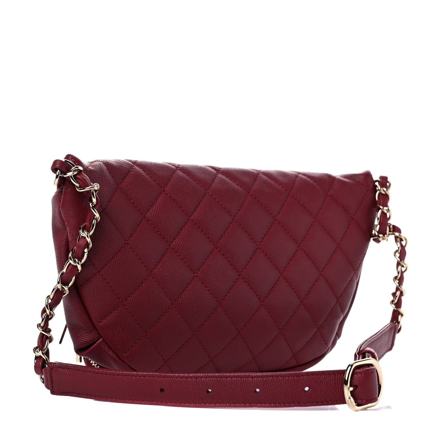 Chanel Caviar Quilted Business Affinity Waist Belt Bag Burgundy 2 of 8