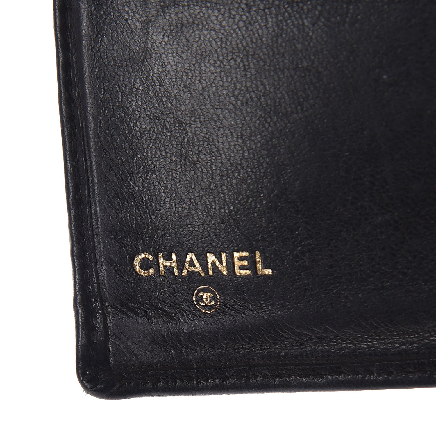 Chanel Lambskin Diamond Stitched French Wallet Black 6 of 9