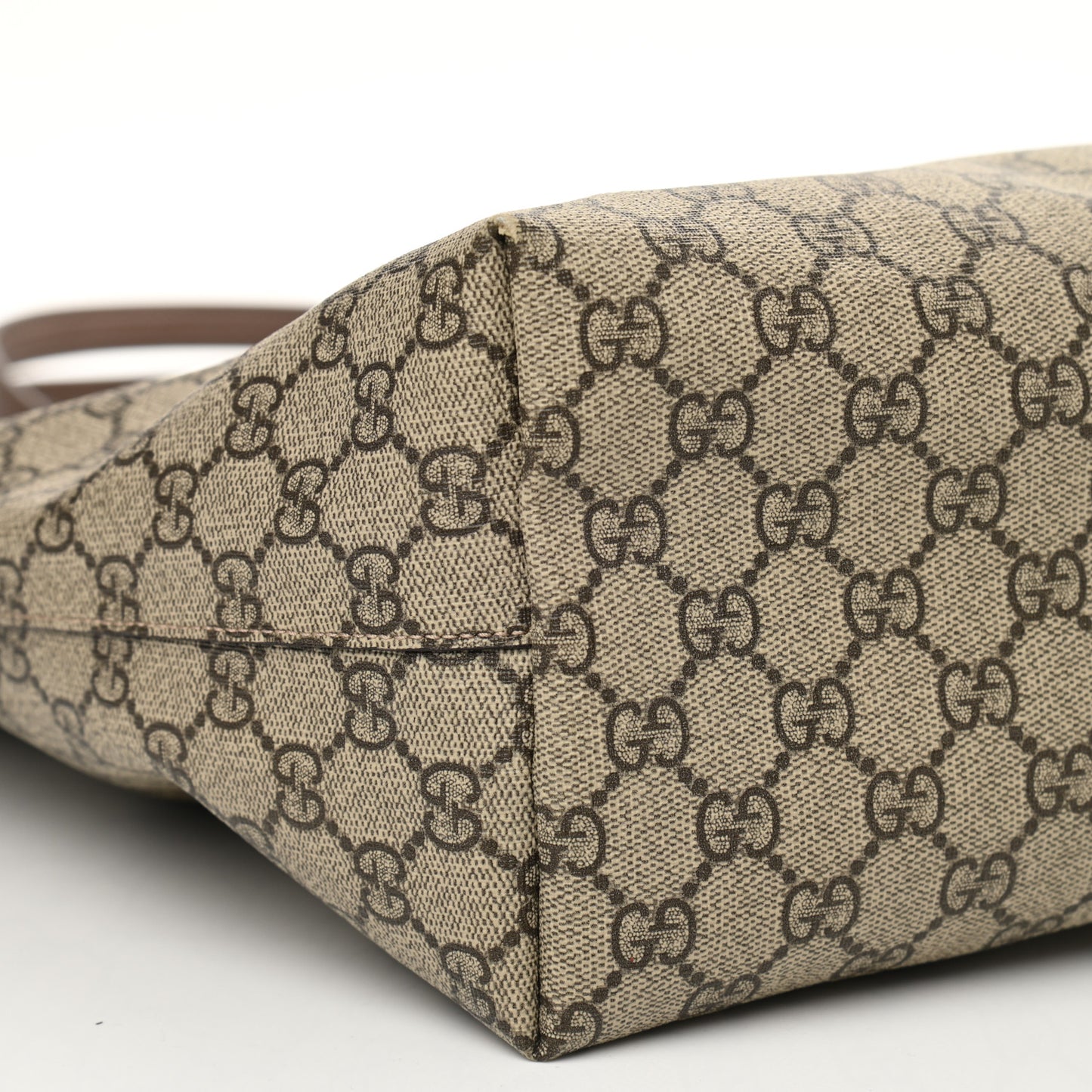 GG Supreme Monogram Medium Ophidia Shopping Tote Brown