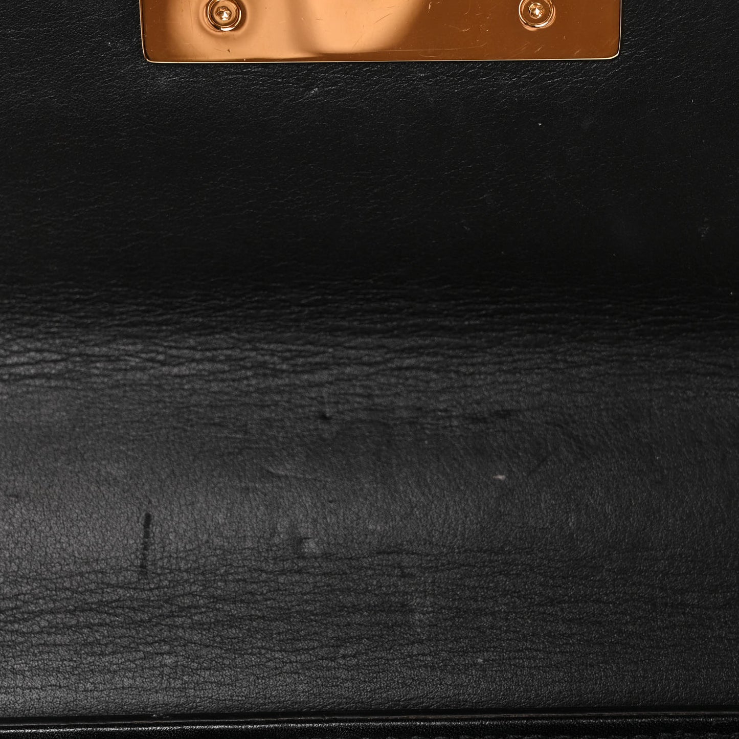 GG Supreme Monogram Calfskin Small Padlock Shoulder Bag Beige Black Cuir