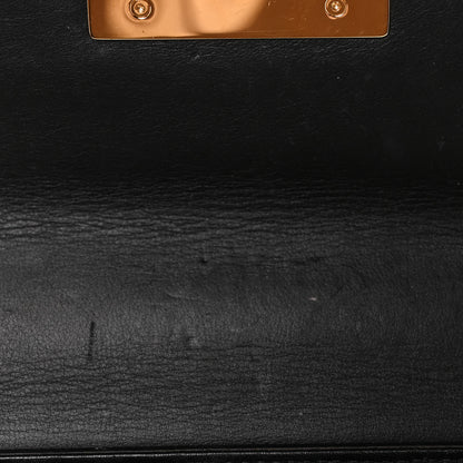 Gucci GG Supreme Monogram Calfskin Small Padlock Shoulder Bag Beige Black Cuir 10 of 13