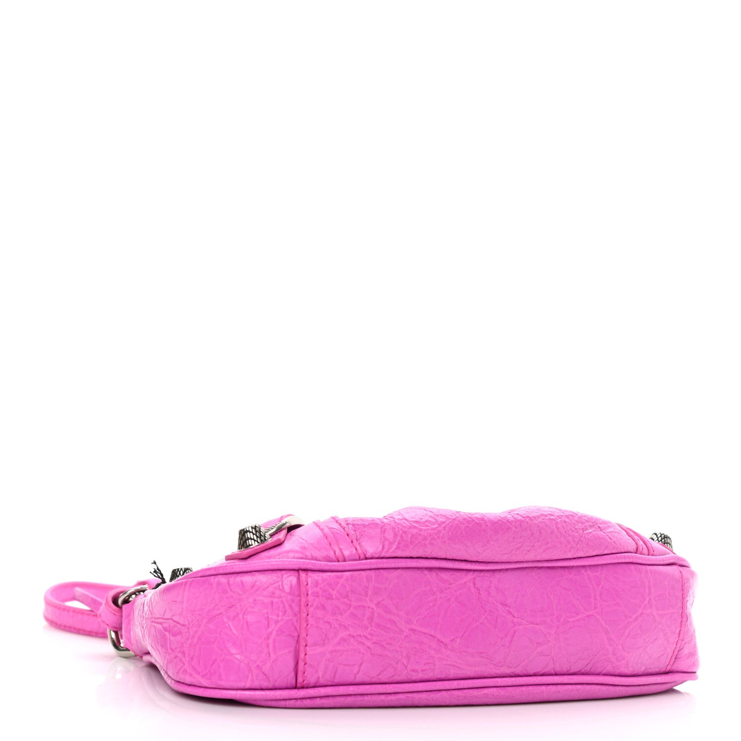 Agneau Arena Le Cagole Mini Purse With Chain Lipstick Pink