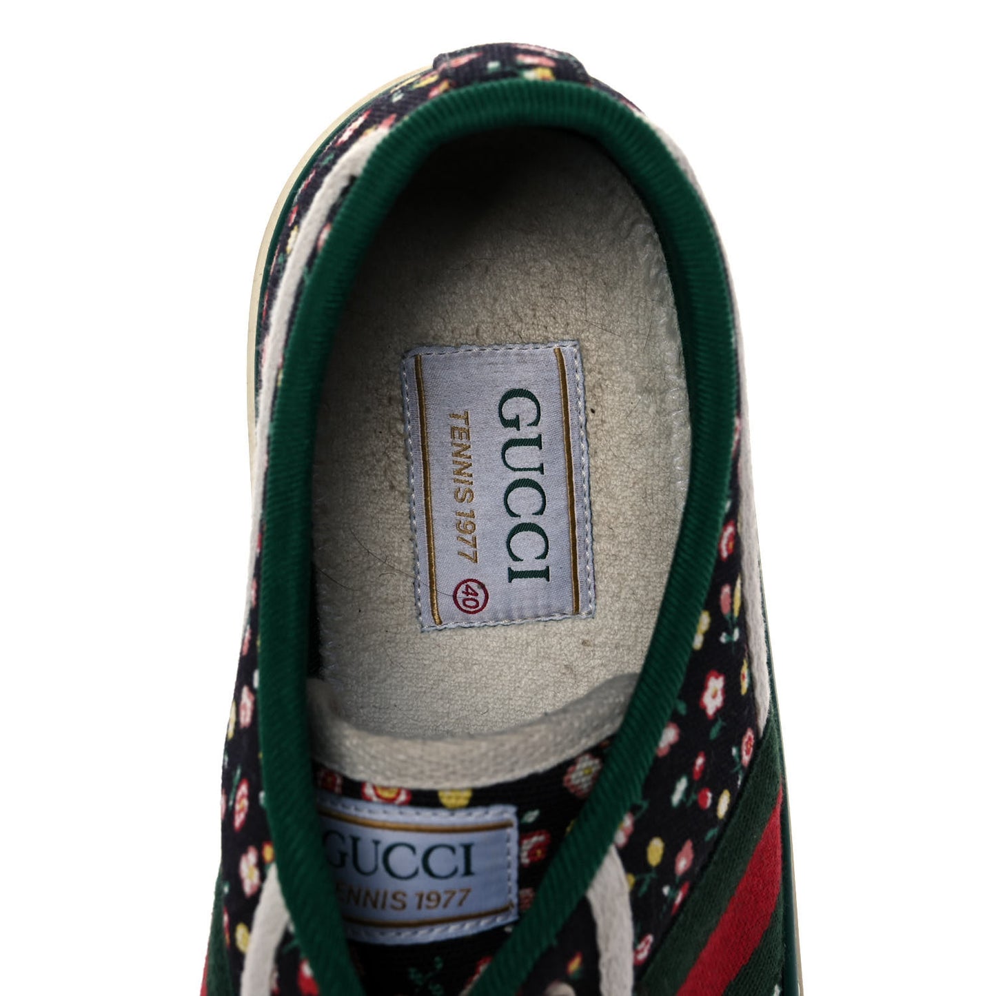 X LIBERTY OF LONDON Canvas Web Holly Print Womens 1977 Tennis Sneakers 40 Black
