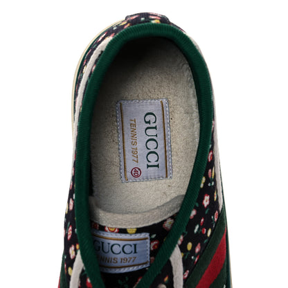 Gucci X LIBERTY OF LONDON Canvas Web Holly Print Womens 1977 Tennis Sneakers 40 Black 8 of 9