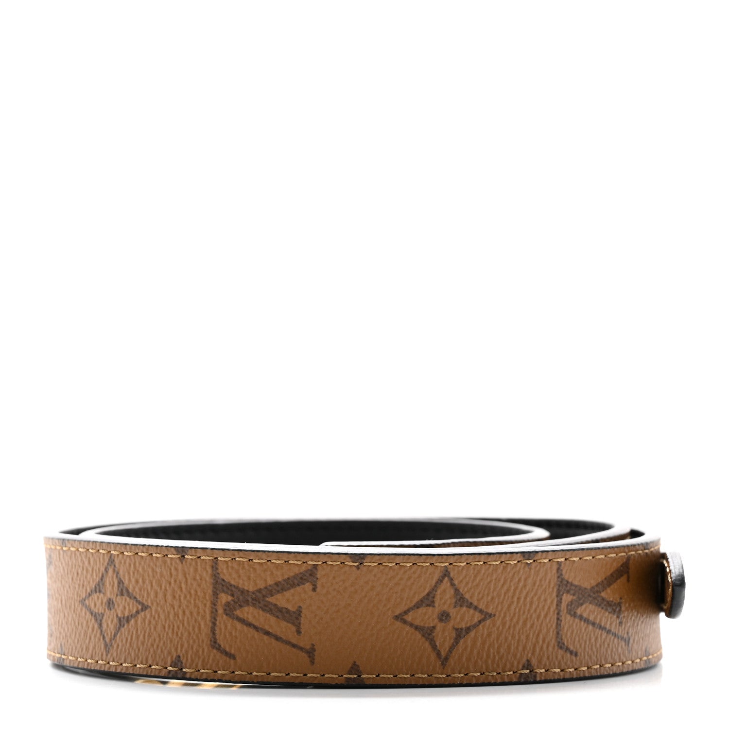 Louis Vuitton Reverse Monogram Bandouliere Shoulder Strap XL Black 2 of 5