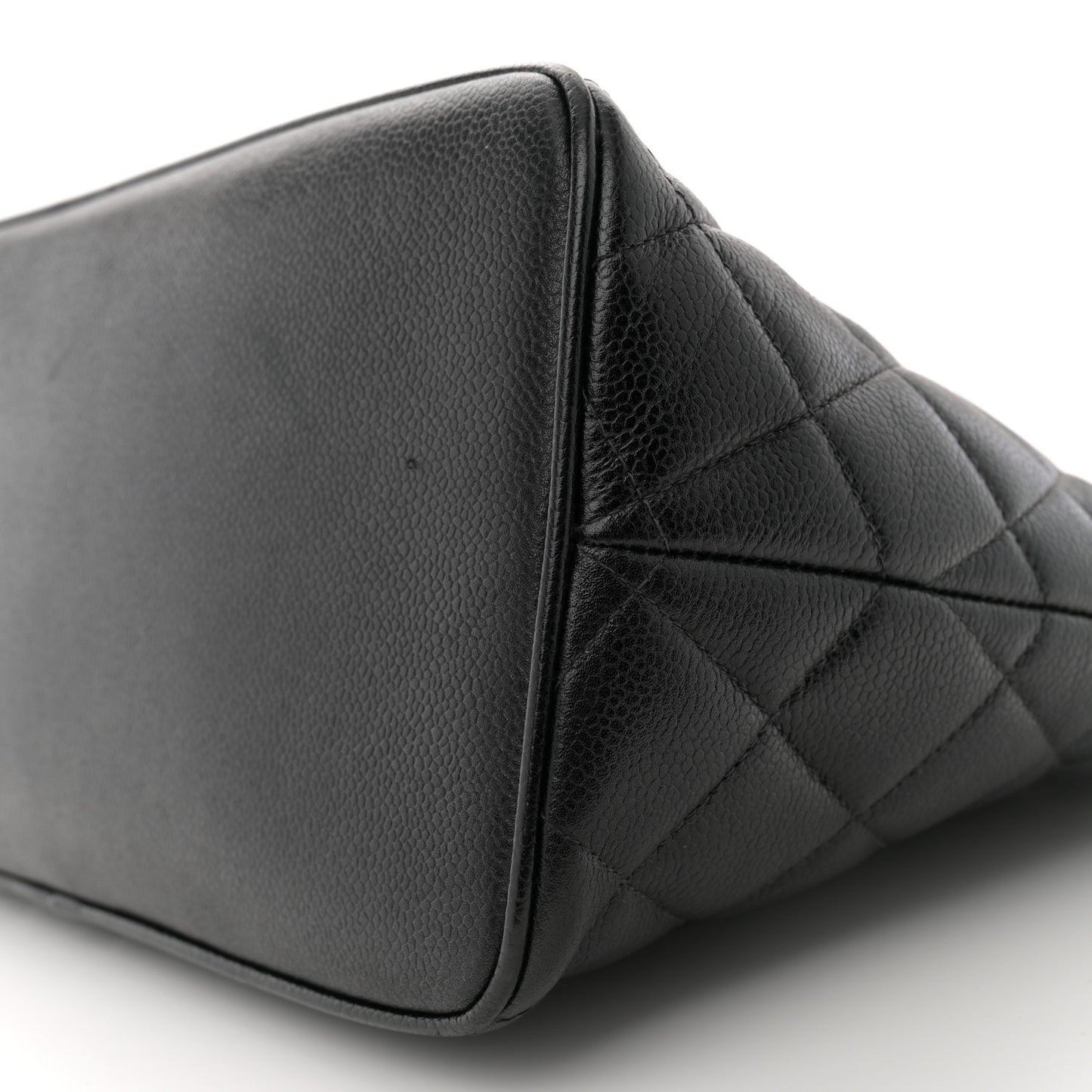 Caviar Quilted Medallion Tote Black