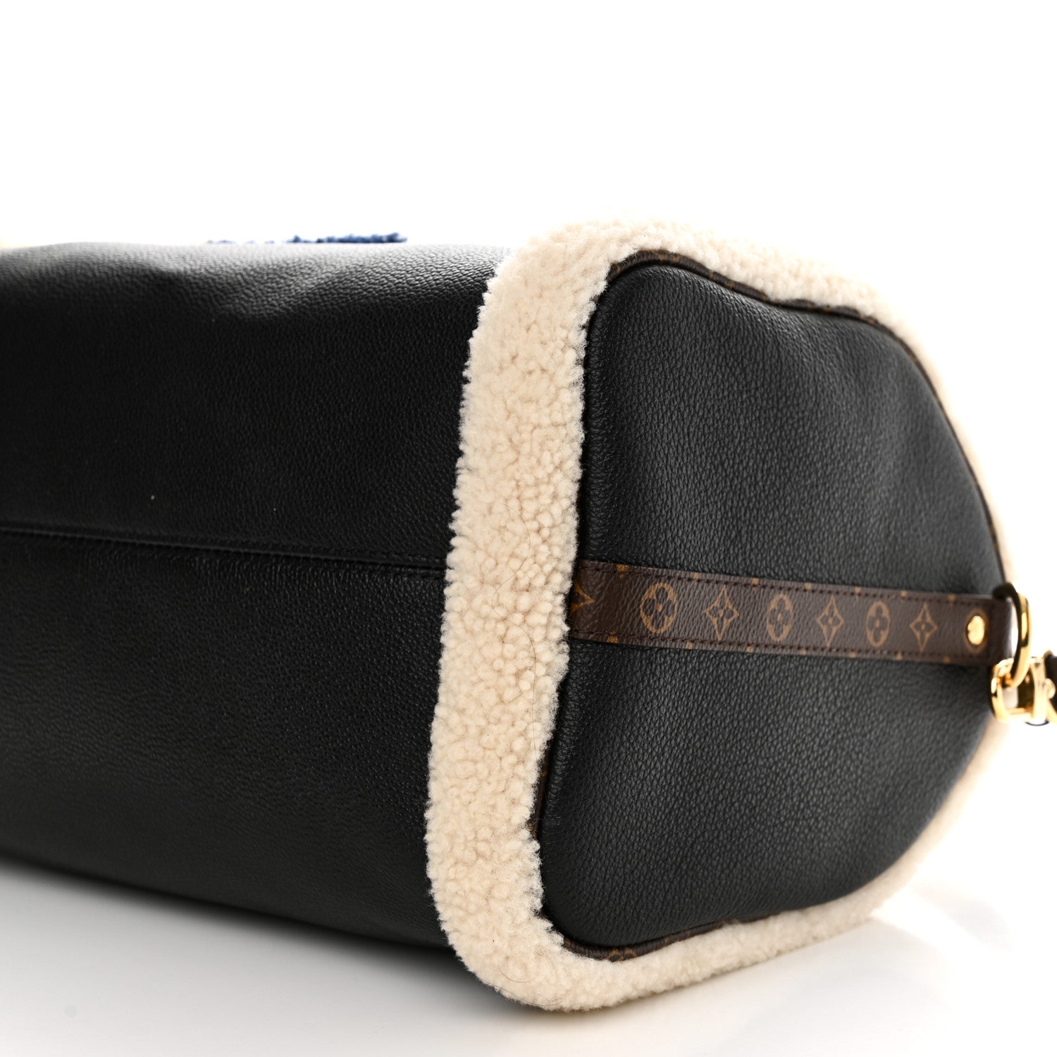 Louis Vuitton Calfskin Monogram Teddy Speedy Bandouliere 30 Black 10 of 10