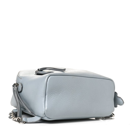 Fendi Vitello Dolce Crystal Flowerland Croc Tail Mini Backpack Grey 4 of 13