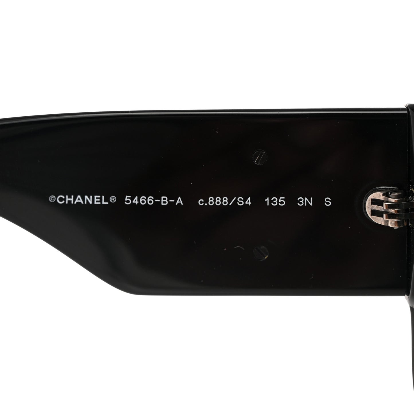 Acetate Crystal CC Shield Sunglasses 5466-B Black