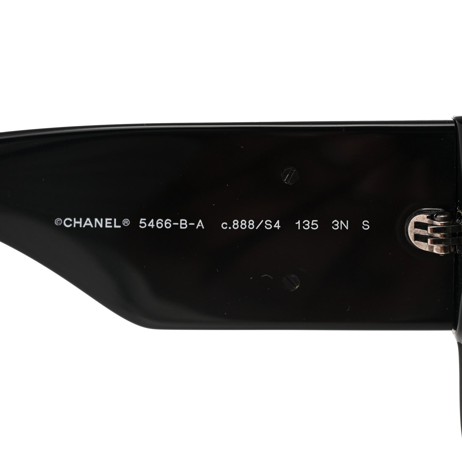 Chanel Acetate Crystal CC Shield Sunglasses 5466-B Black 5 of 9
