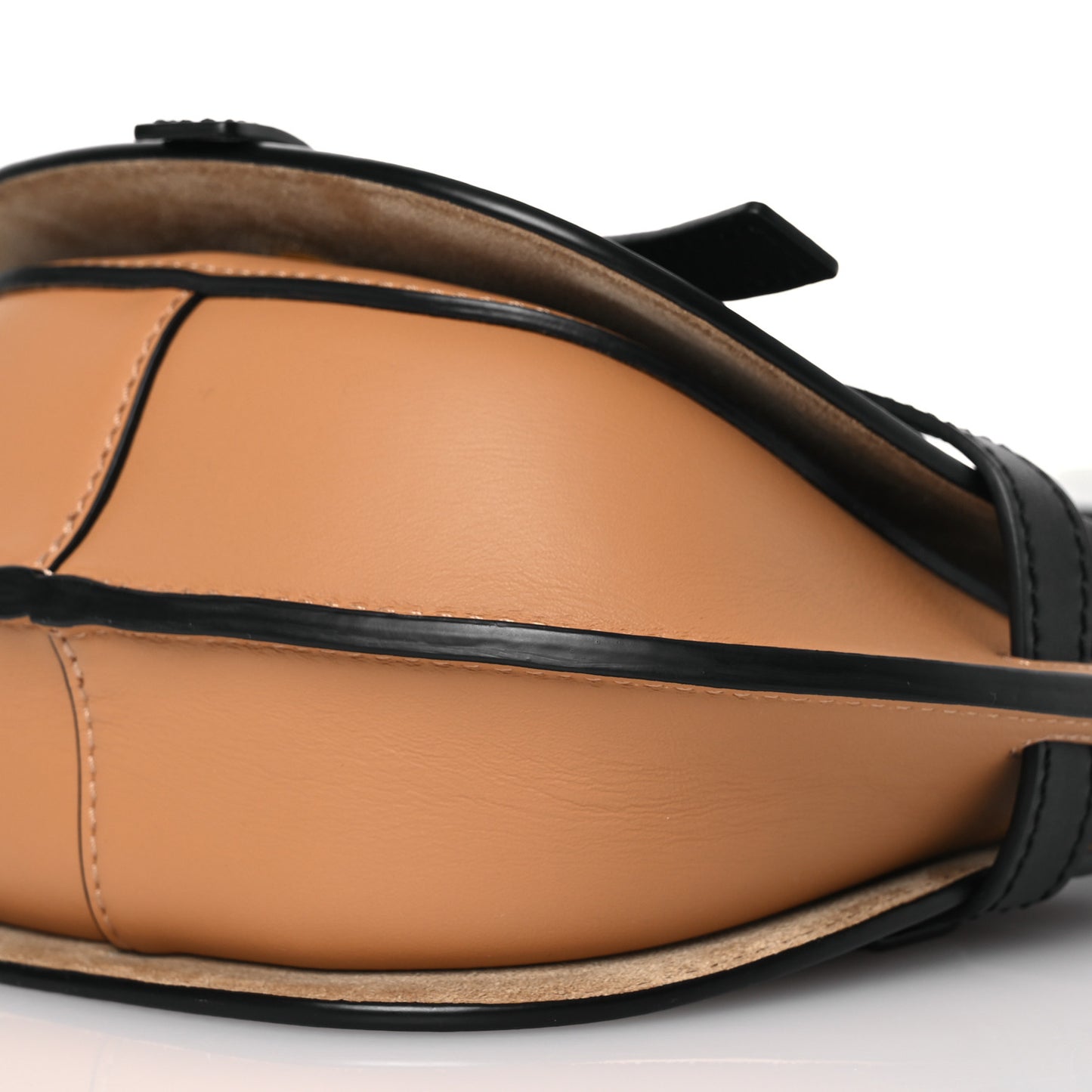 Calfskin Jacquard Mini Gate Dual Bag Black Warm Desert