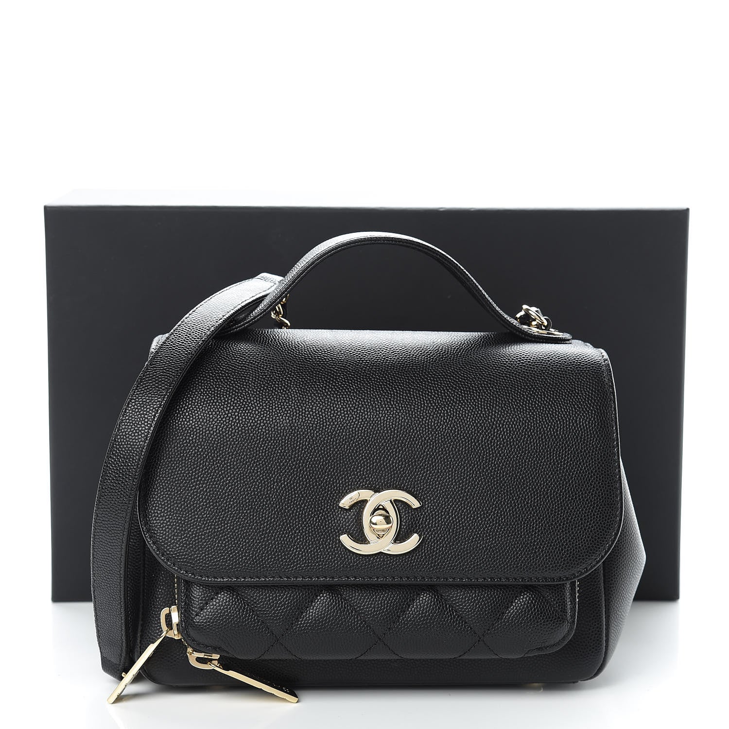 Chanel Caviar Quilted Mini Business Affinity Flap Black 15 of 15
