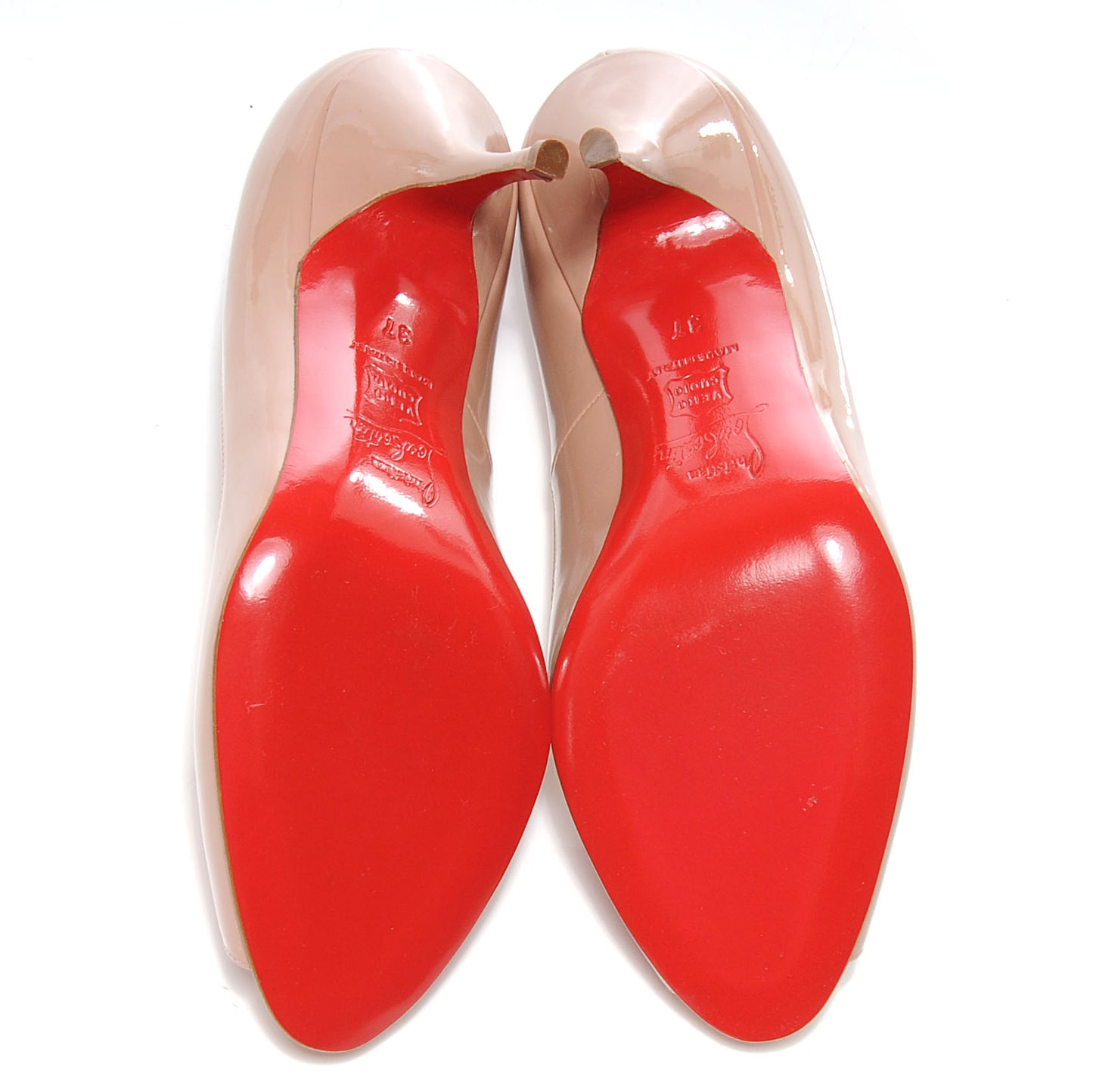 Patent Mater Claude 85 Pumps 37 Nude