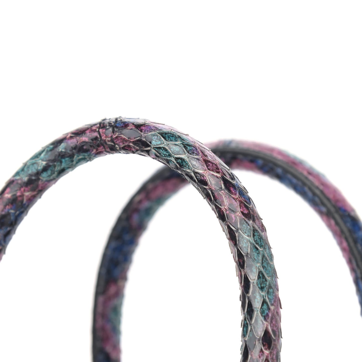 Snakeskin Curvy Stripe Nano Sac De Jour Multicolor