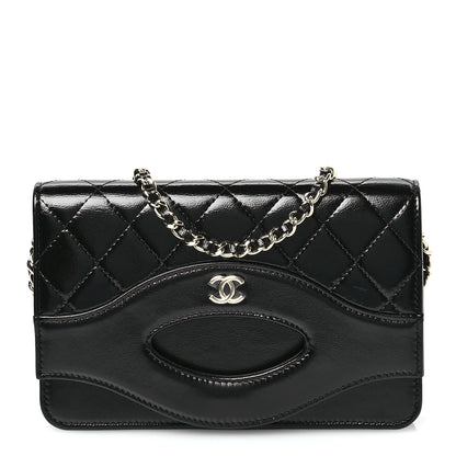 Chanel Calfskin Quilted 31 Wallet On Chain WOC Black 1 of 12