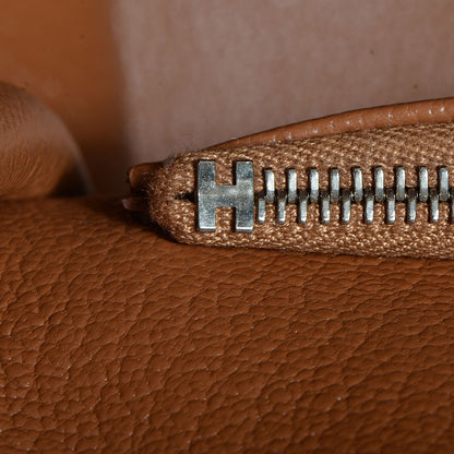 Hermes Taurillon Clemence Jypsiere 34 Gold 17 of 17