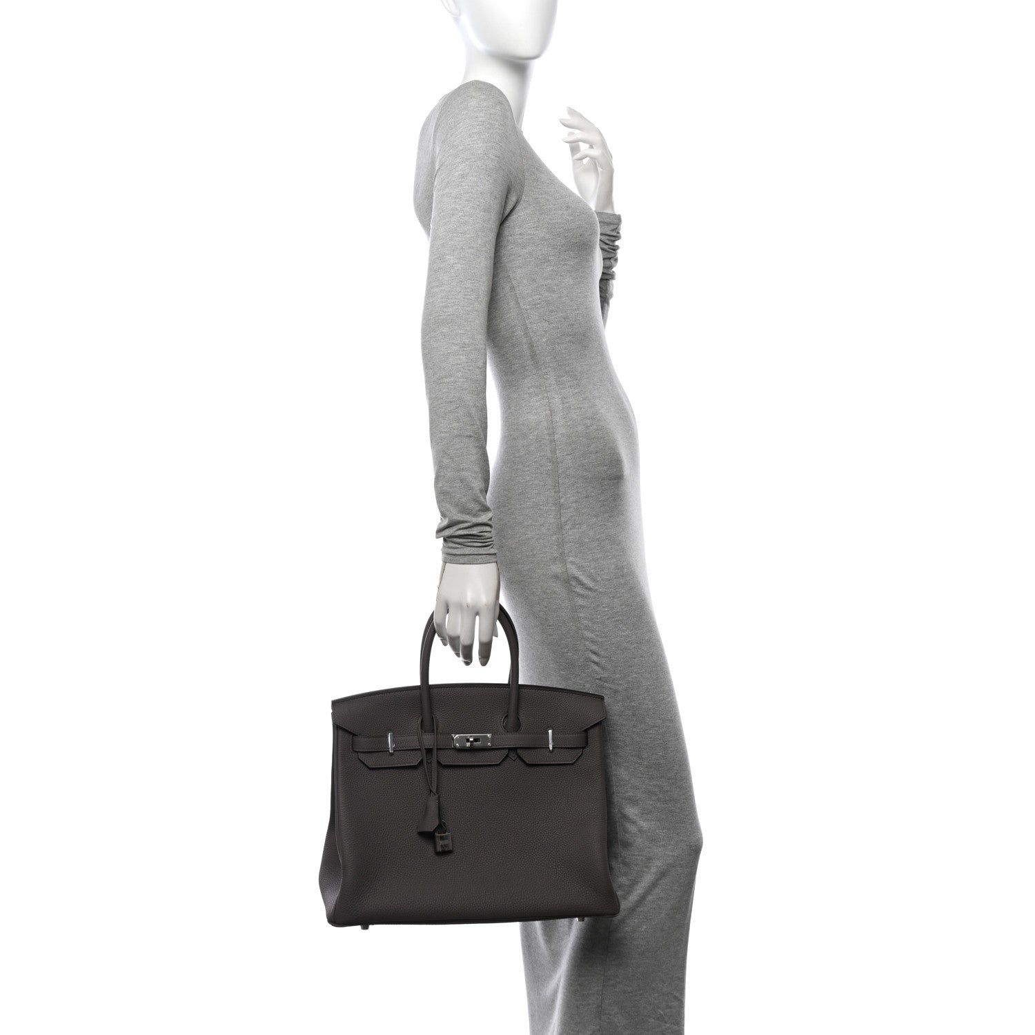 Hermes Togo Birkin 35 Etain 2 of 13