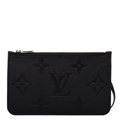 Louis Vuitton Empreinte Monogram Giant Neverfull MM Pochette Black 1 of 8