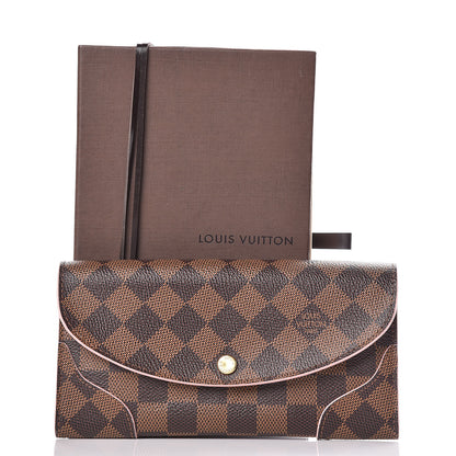 Louis Vuitton Damier Ebene Caissa Wallet Rose Ballerine 9 of 9