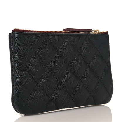 Chanel Caviar Quilted Small Cosmetic Case Black 3 of 11
