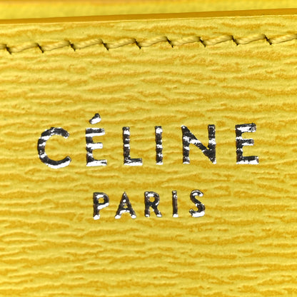 Celine Liege Calfskin Medium Classic Box Flap Bag Fluo Yellow 5 of 9