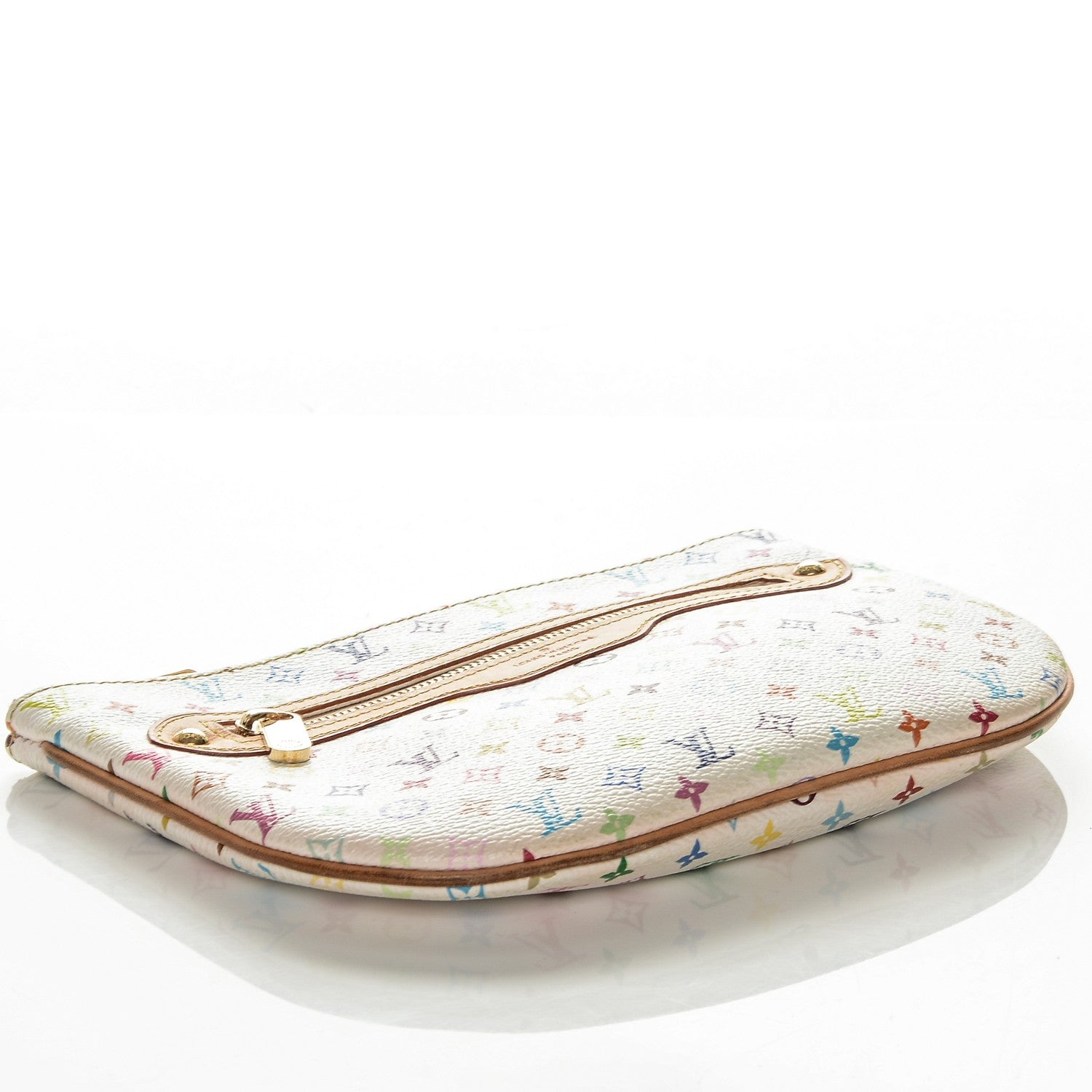 Louis Vuitton Monogram Multicolor Pochette Plate GM White 4 of 5