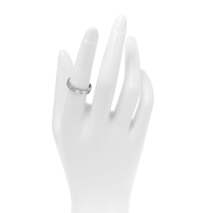 Cartier 18K White Gold 3.5mm LOVE Wedding Band Ring 55 7.25 2 of 5