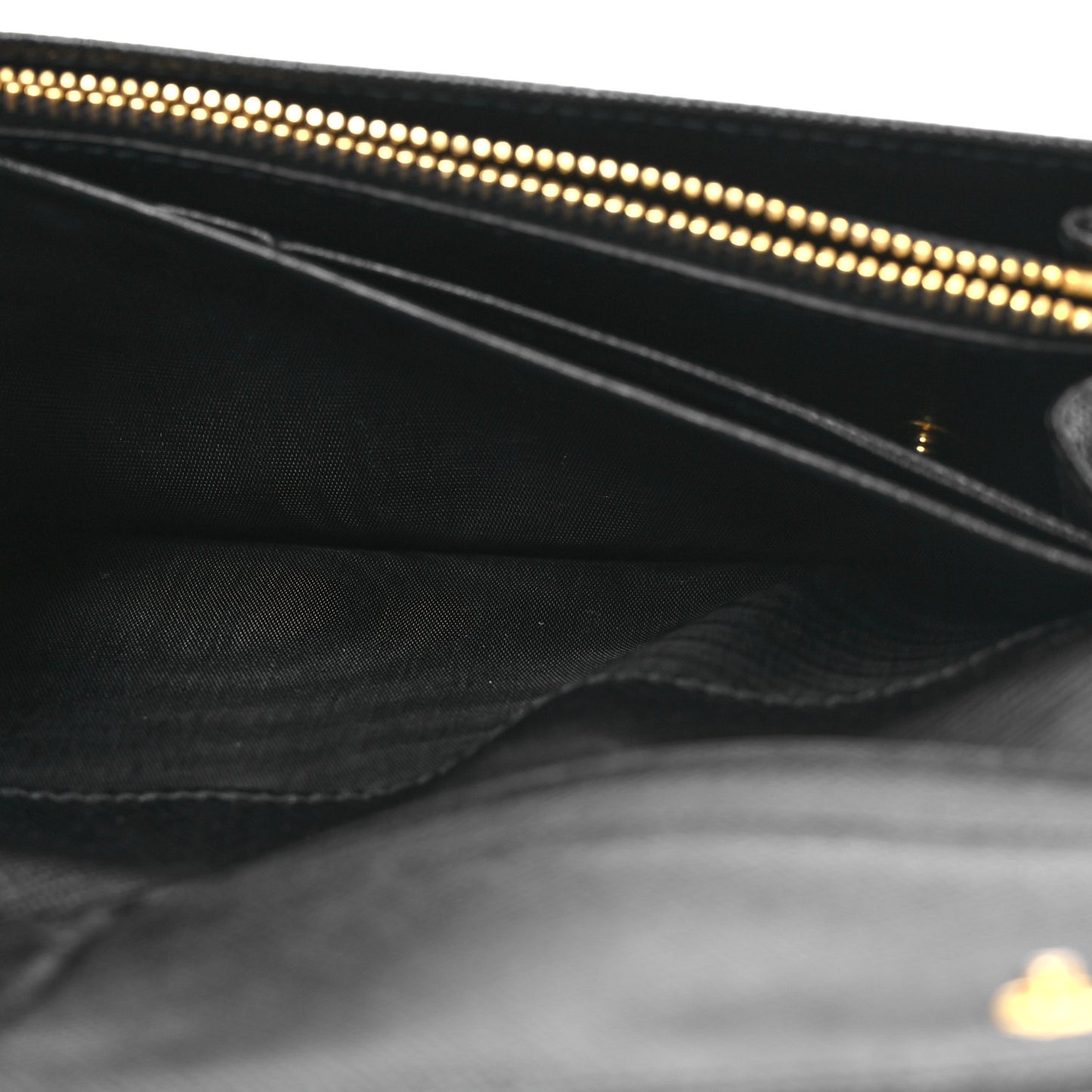 Saffiano Metal Continental Flap Wallet Black