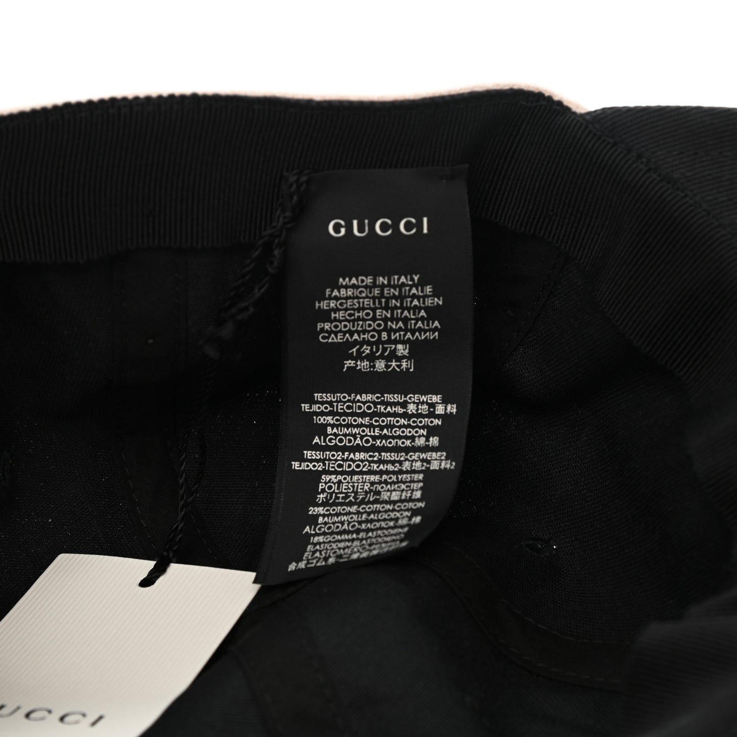 Gabardine Gucci Headband Baseball Hat L Black