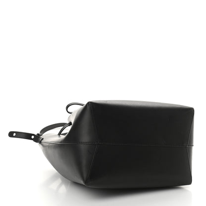 Mansur Gavriel Vegetable Tanned Calfskin Bucket Bag Black Flamma 4 of 11