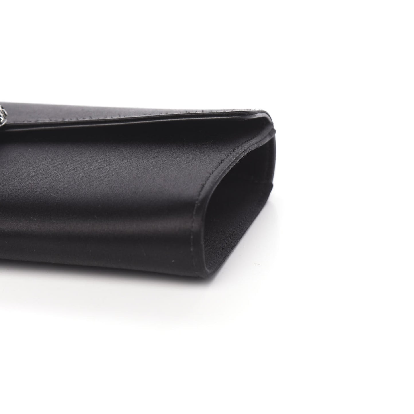 Satin Dionysus Clutch Black