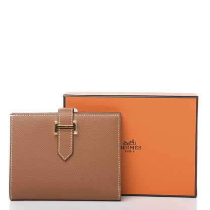 Hermes Epsom Bearn Compact Wallet Gold 8 of 8