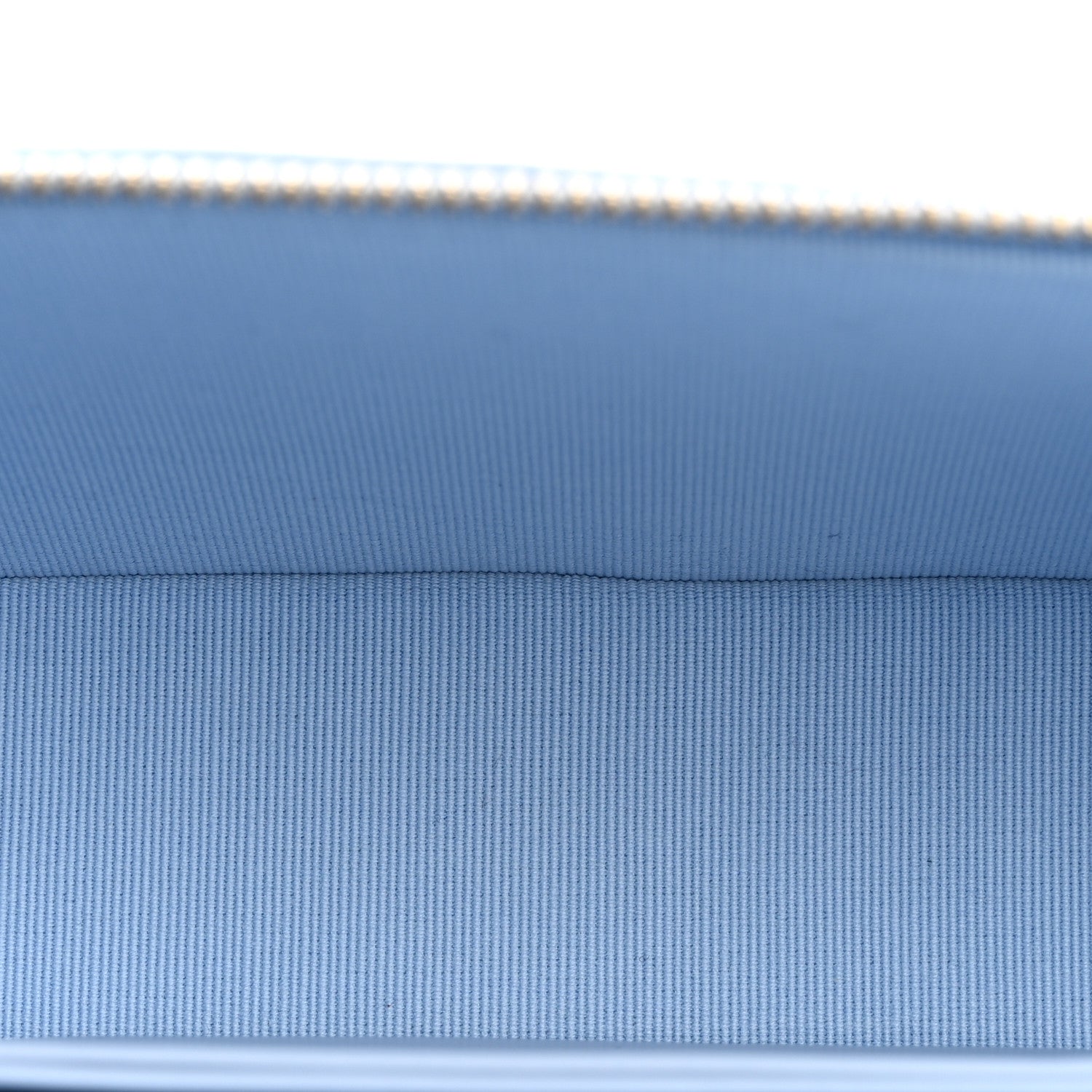 Chanel Caviar Quilted Top Handle Slim Vanity With Chain Light Blue 5 of 11