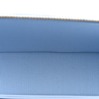 Chanel Caviar Quilted Top Handle Slim Vanity With Chain Light Blue 5 of 11