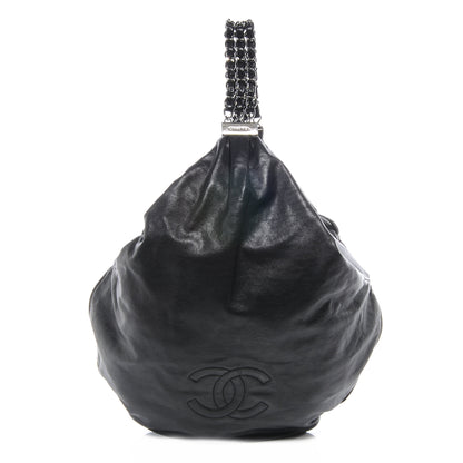 Chanel Lambskin Large Rock and Chain Hobo Black 1 of 8