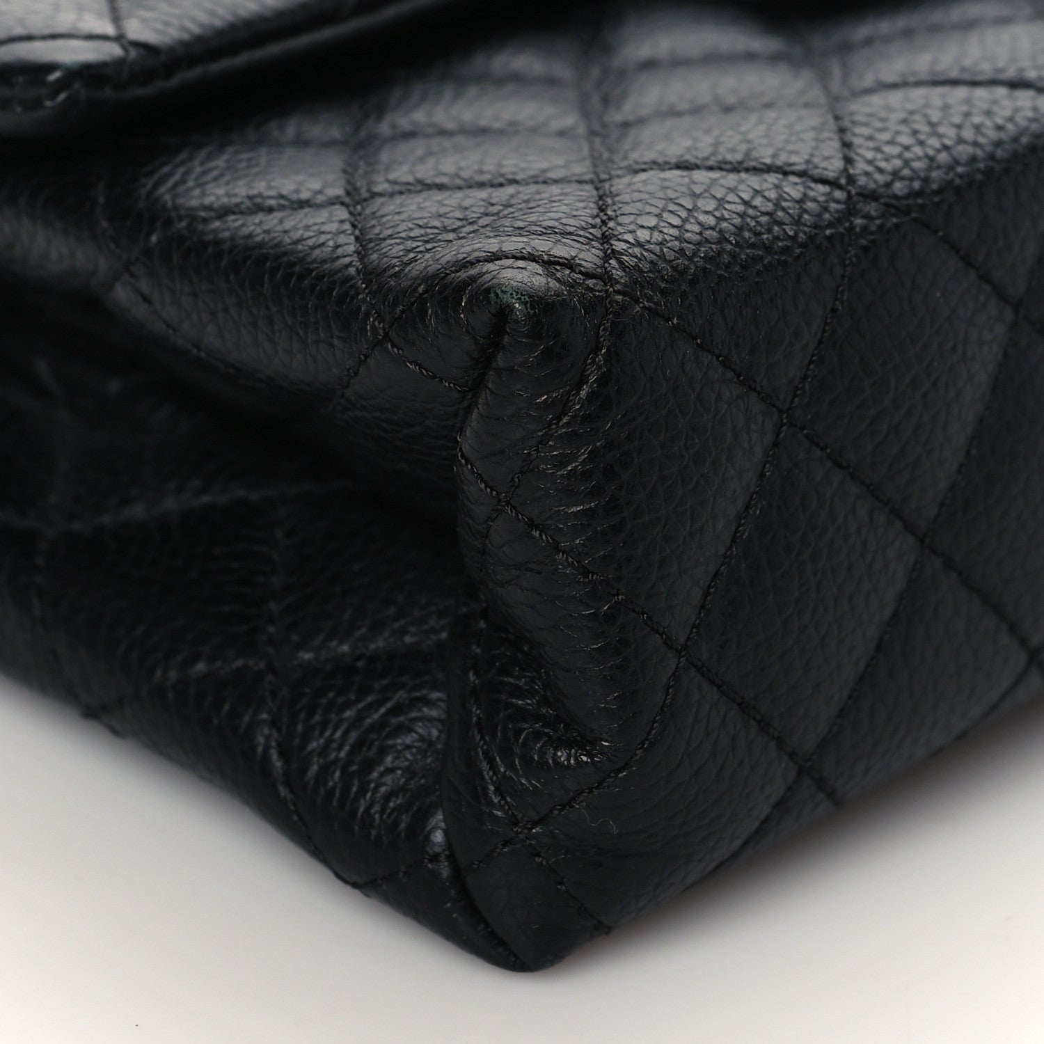 Chanel Grained Calfskin Quilted 2.55 Reissue Flap Belt Bag Clutch Black 10 of 11