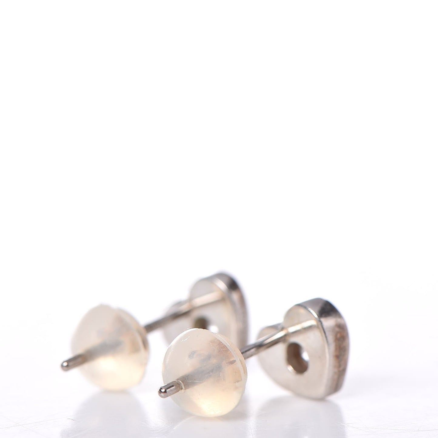 Sterling Silver Diamond Paloma Picasso Modern Heart Earrings