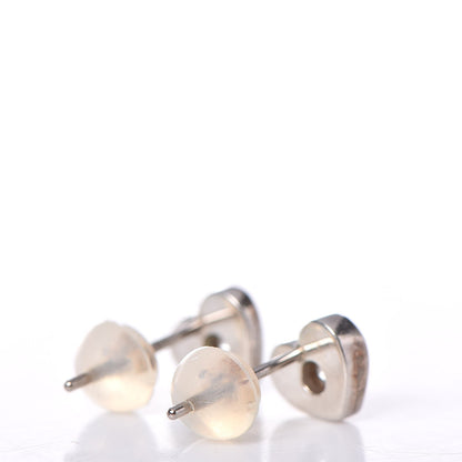 Tiffany Sterling Silver Diamond Paloma Picasso Modern Heart Earrings 3 of 4