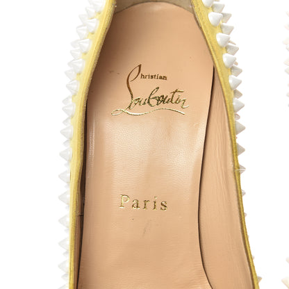 Christian Louboutin Veau Velours Lady Peep Spikes 150 Pumps 37 Sun 6 of 10