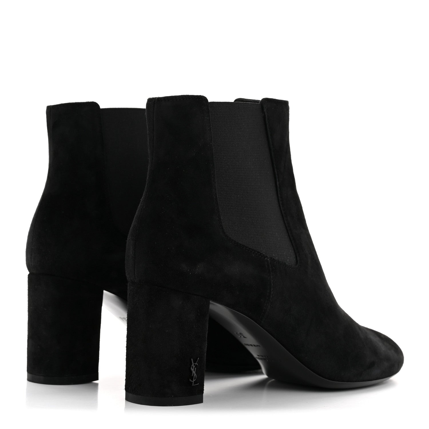 Saint Laurent Suede Loulou Pin Booties 36 Black 9 of 20